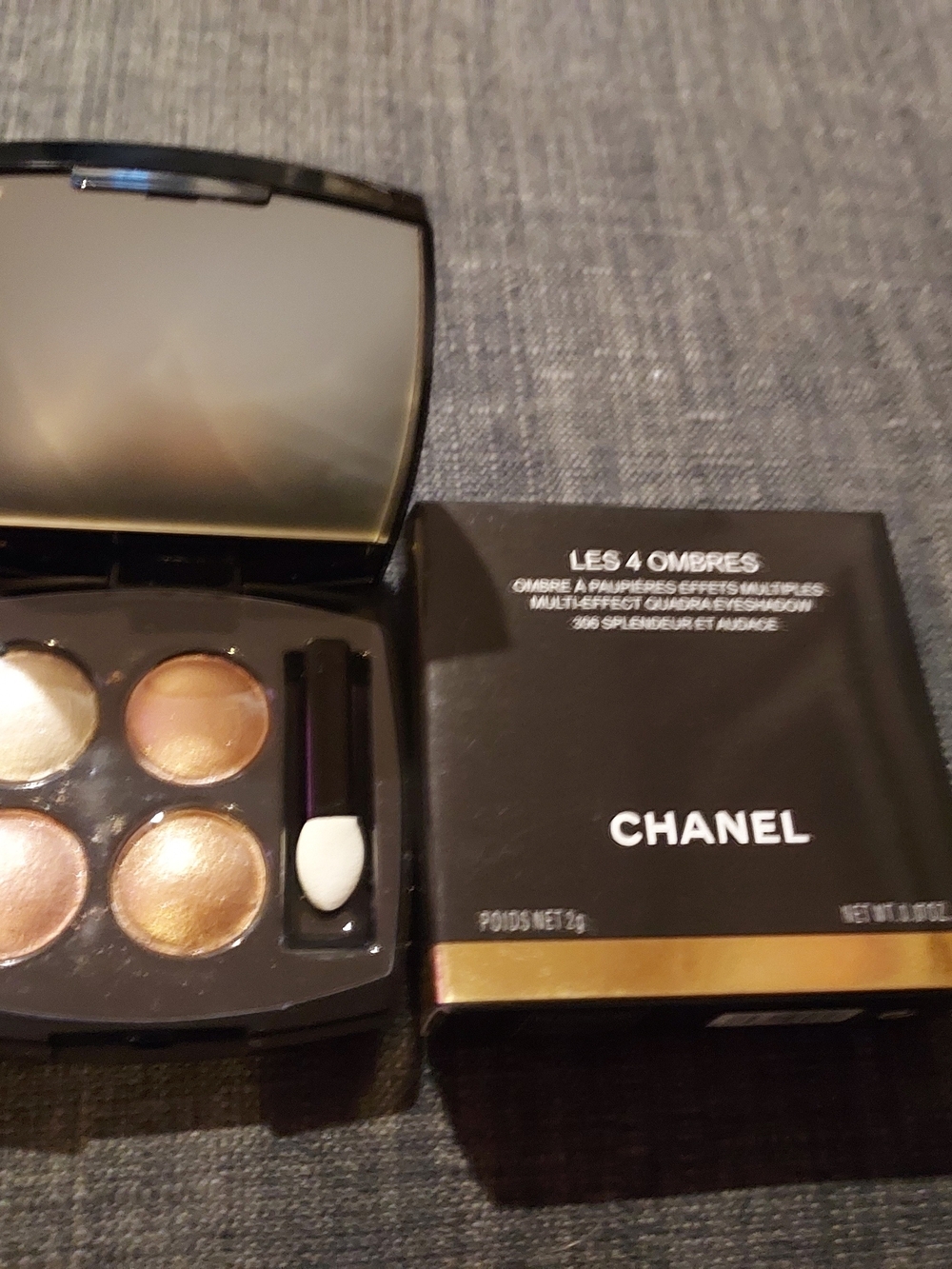 CHANEL Les 4 Ombres Eyeshadow Palette — Gold, Bronze & Champagne Quartet
